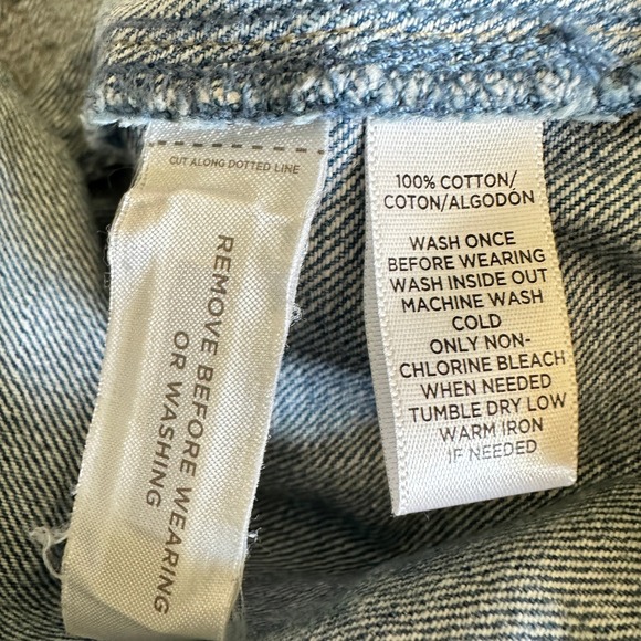 Ann Taylor‎ LOFT Denim Mini Skirt Button Front Pockets Casual Size 4 (27) NWOT - Picture 8 of 10